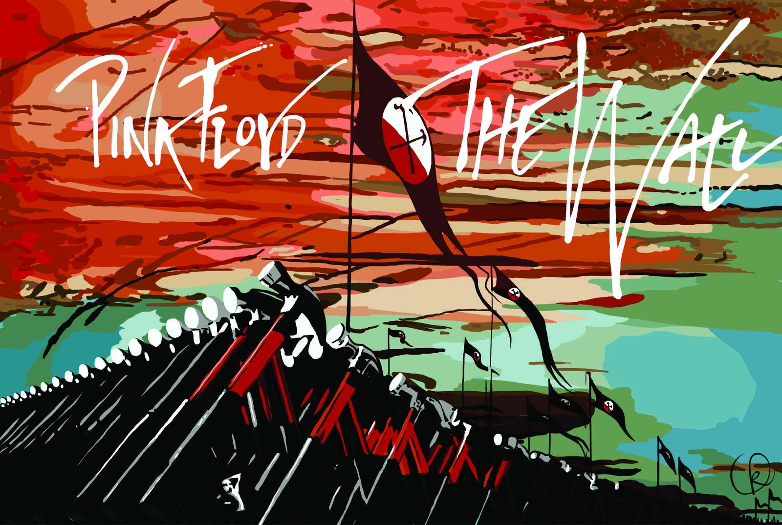 Pink Floyd The Wall Art Wall Art