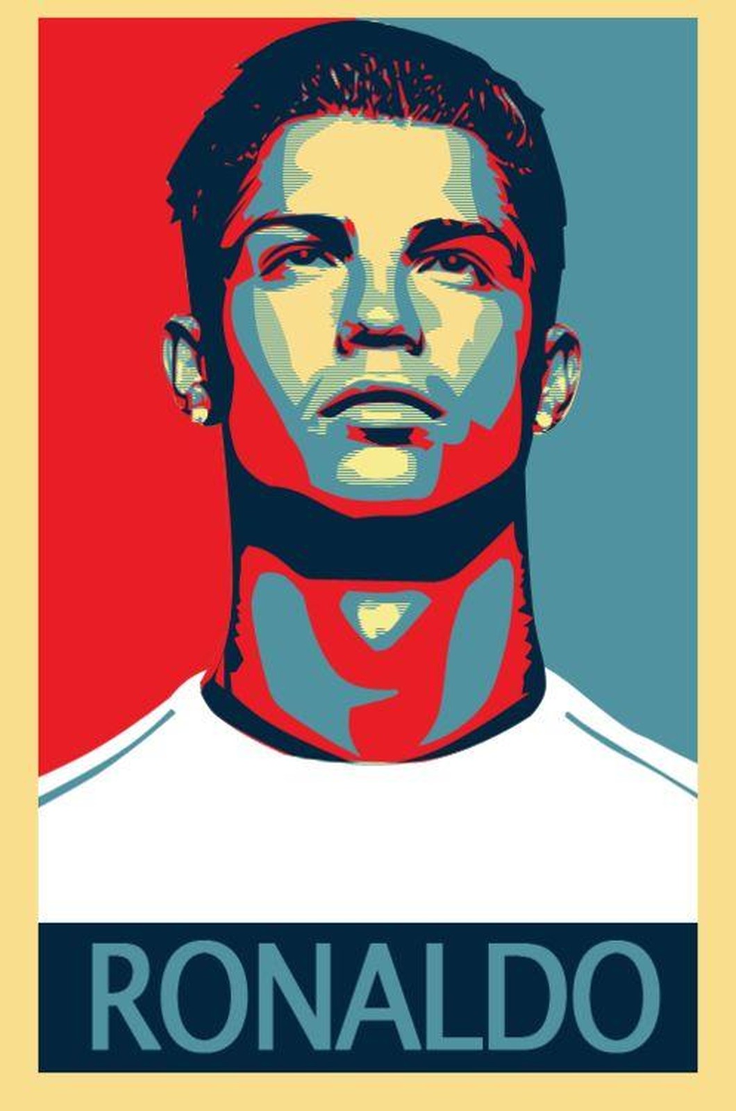 Cristiano Ronaldo "Hope" Style Wall Art