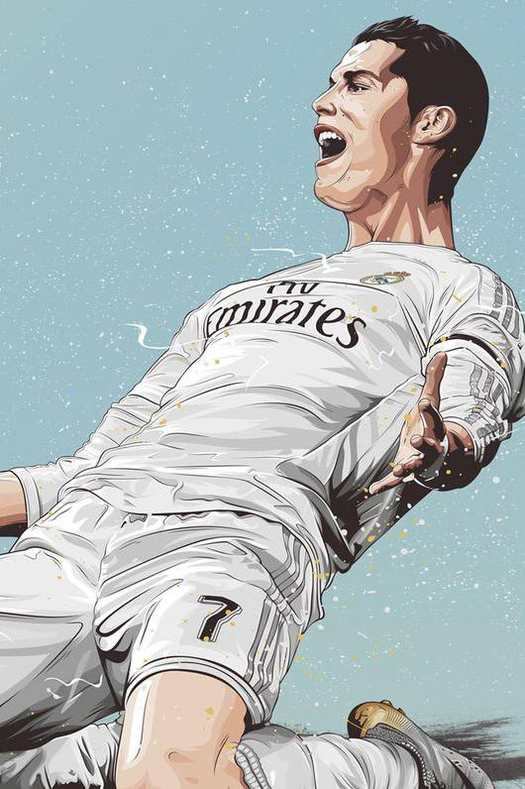 Cristiano Ronaldo Victory Pose Wall Art
