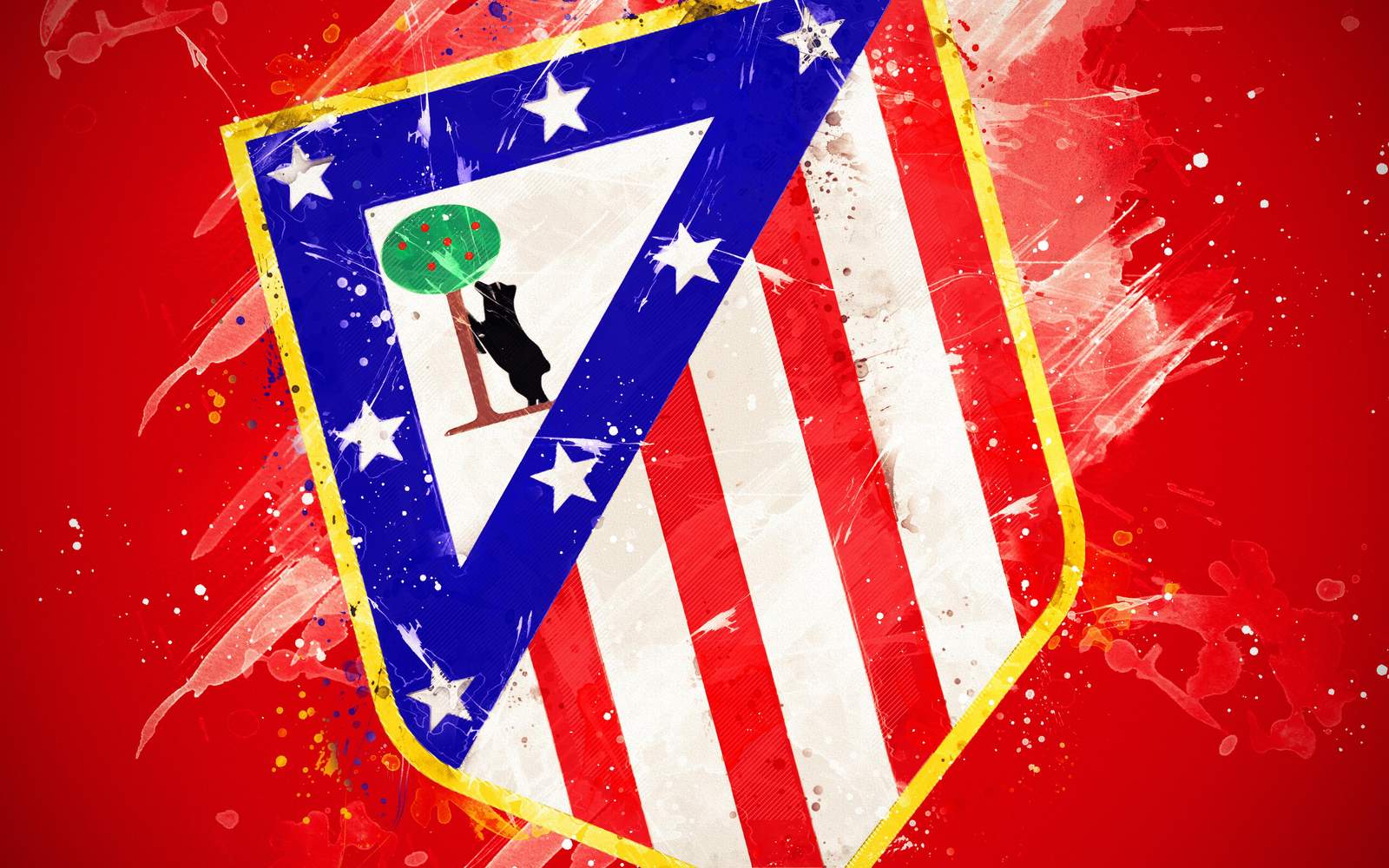 Atletico Madrid Crest Art Wall Art