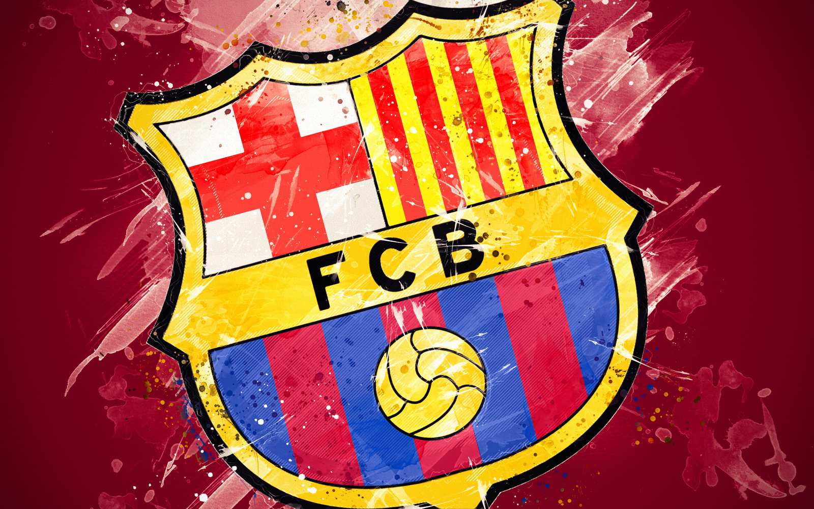 FC Barcelona Grunge Crest Wall Art