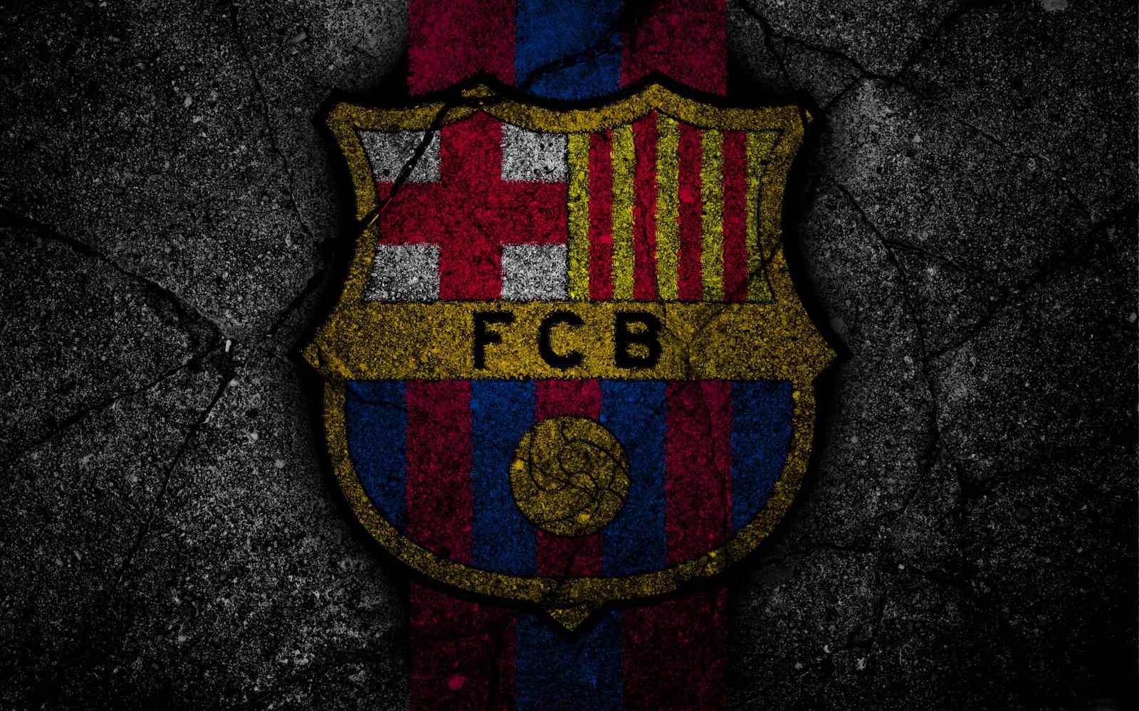 FC Barcelona Grunge Emblem Wall Art