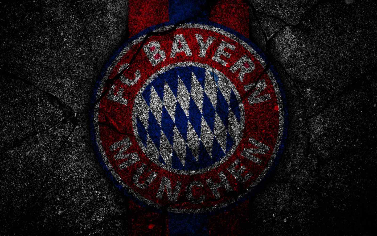 FC Bayern Munich Grunge Logo Wall Art