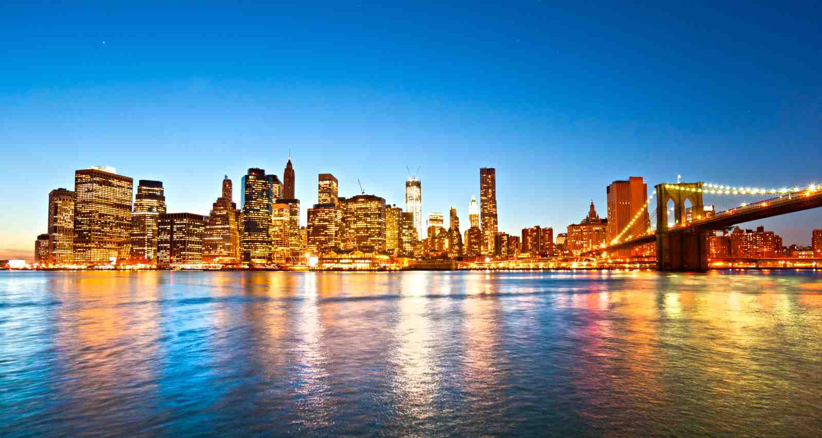 New York Skyline & Brooklyn Bridge Wall Art