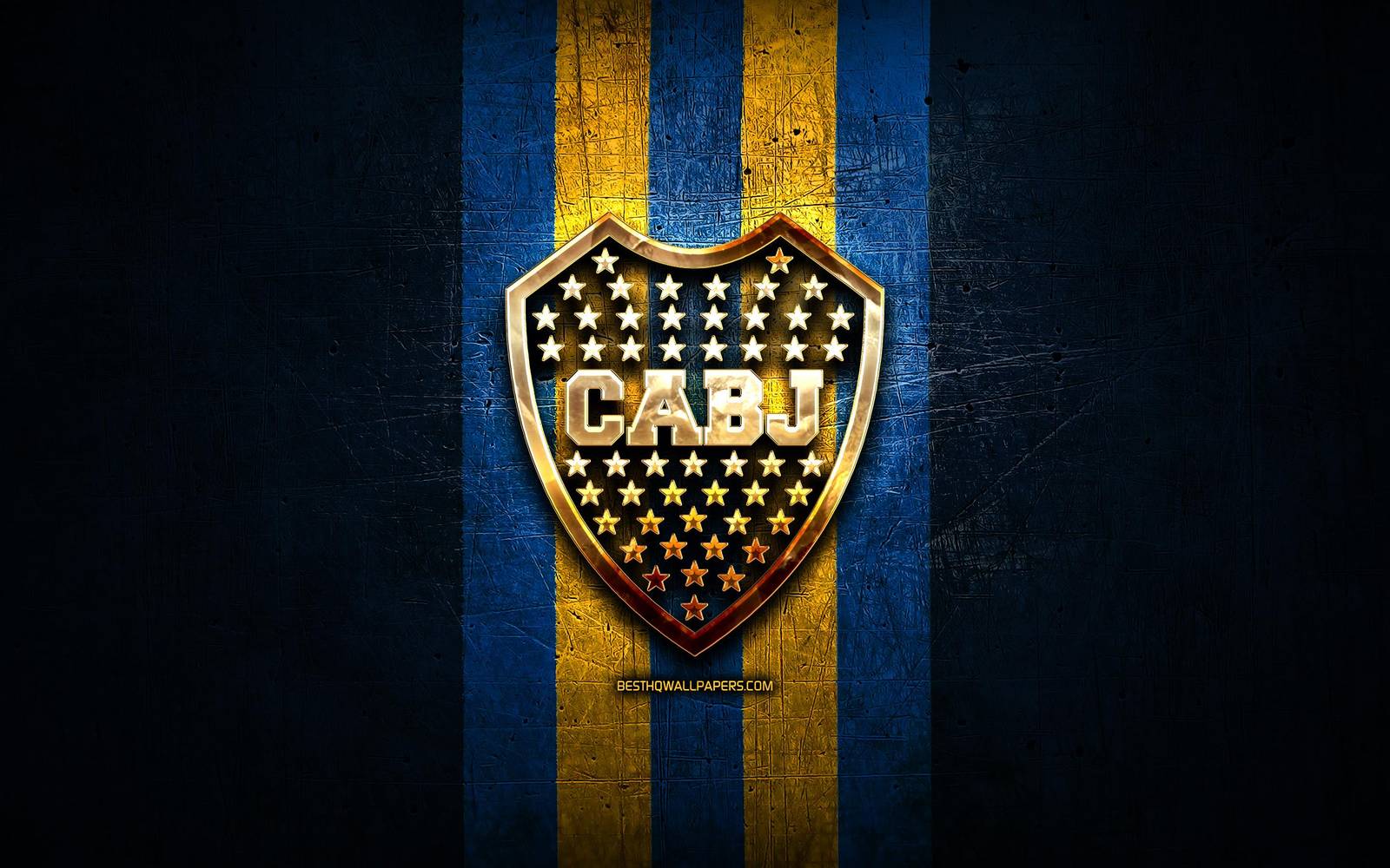 Boca Juniors CABJ Gold Shield Wall Art