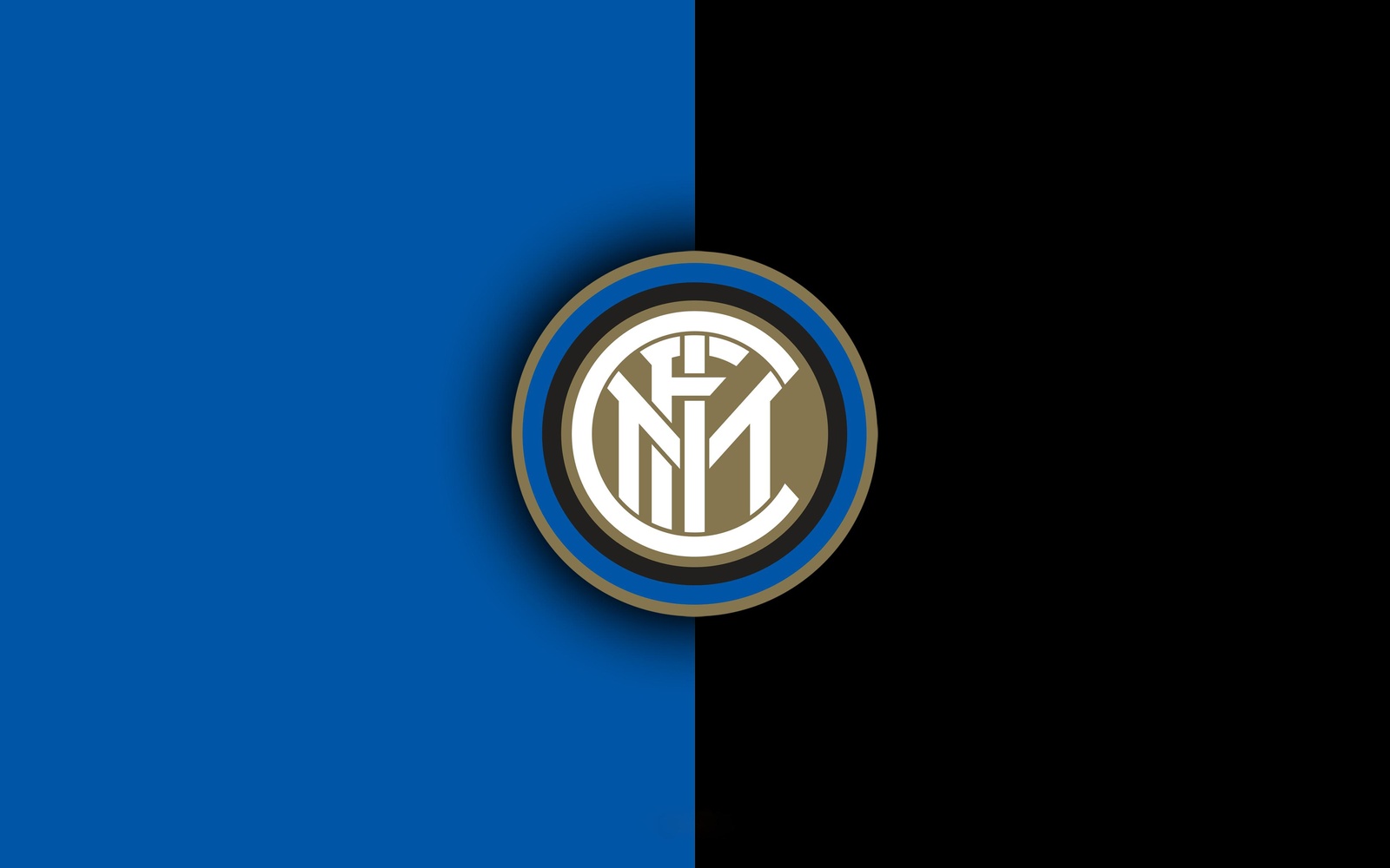 Inter Milan Logo Blue Black Wall Art