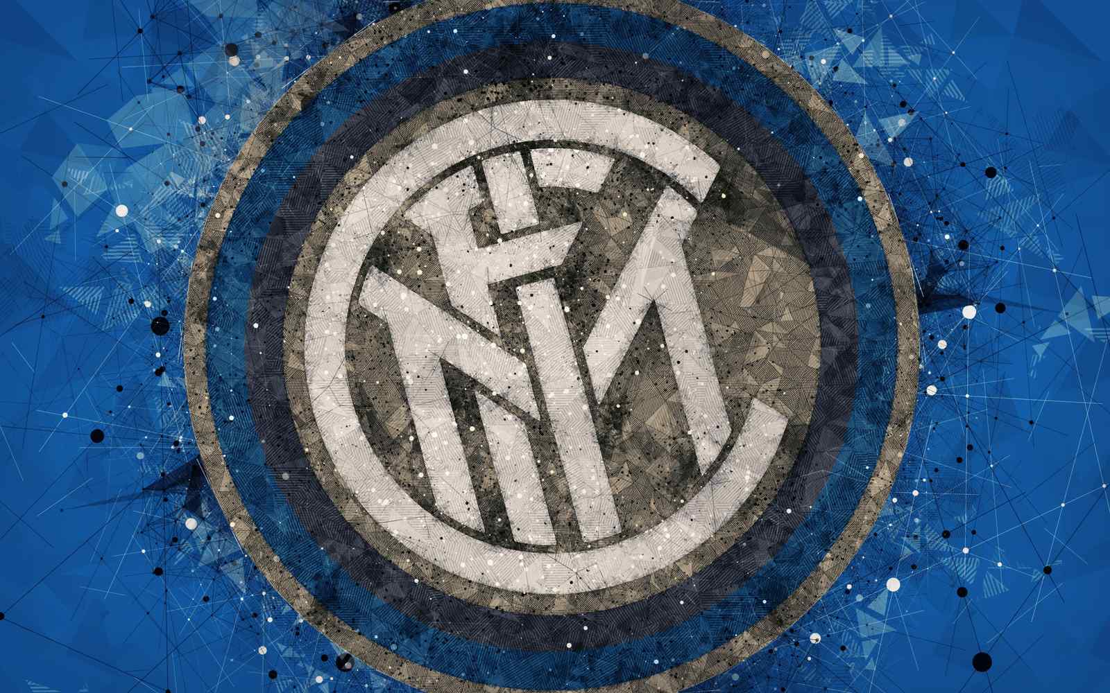 Inter Milan Geometric Art Wall Art