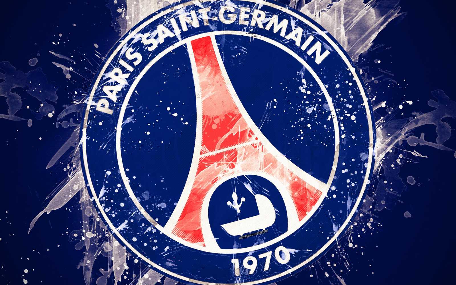 PSG Eiffel Tower Grunge Art Wall Art