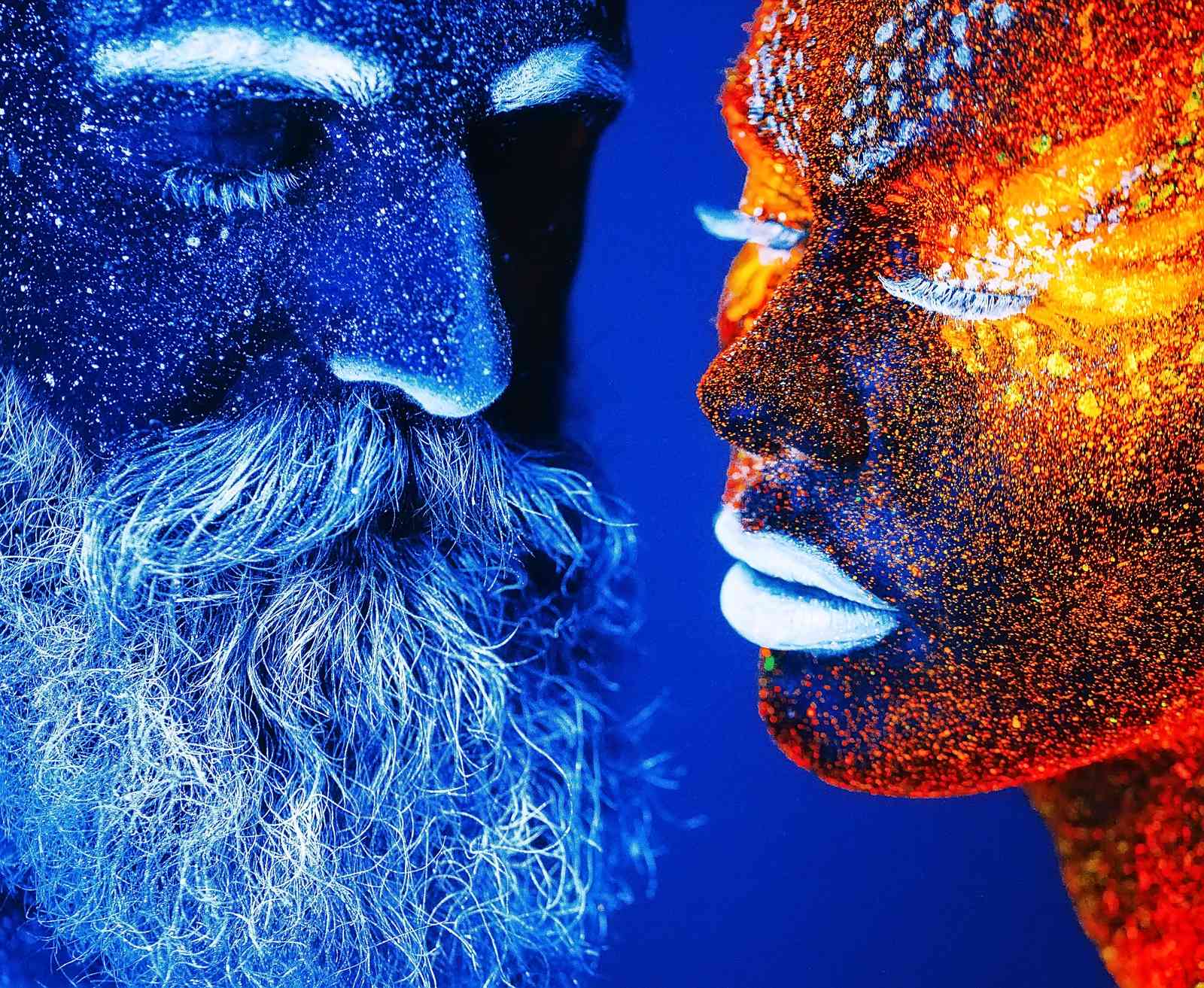 Cosmic Connection UV Faces Wall Art