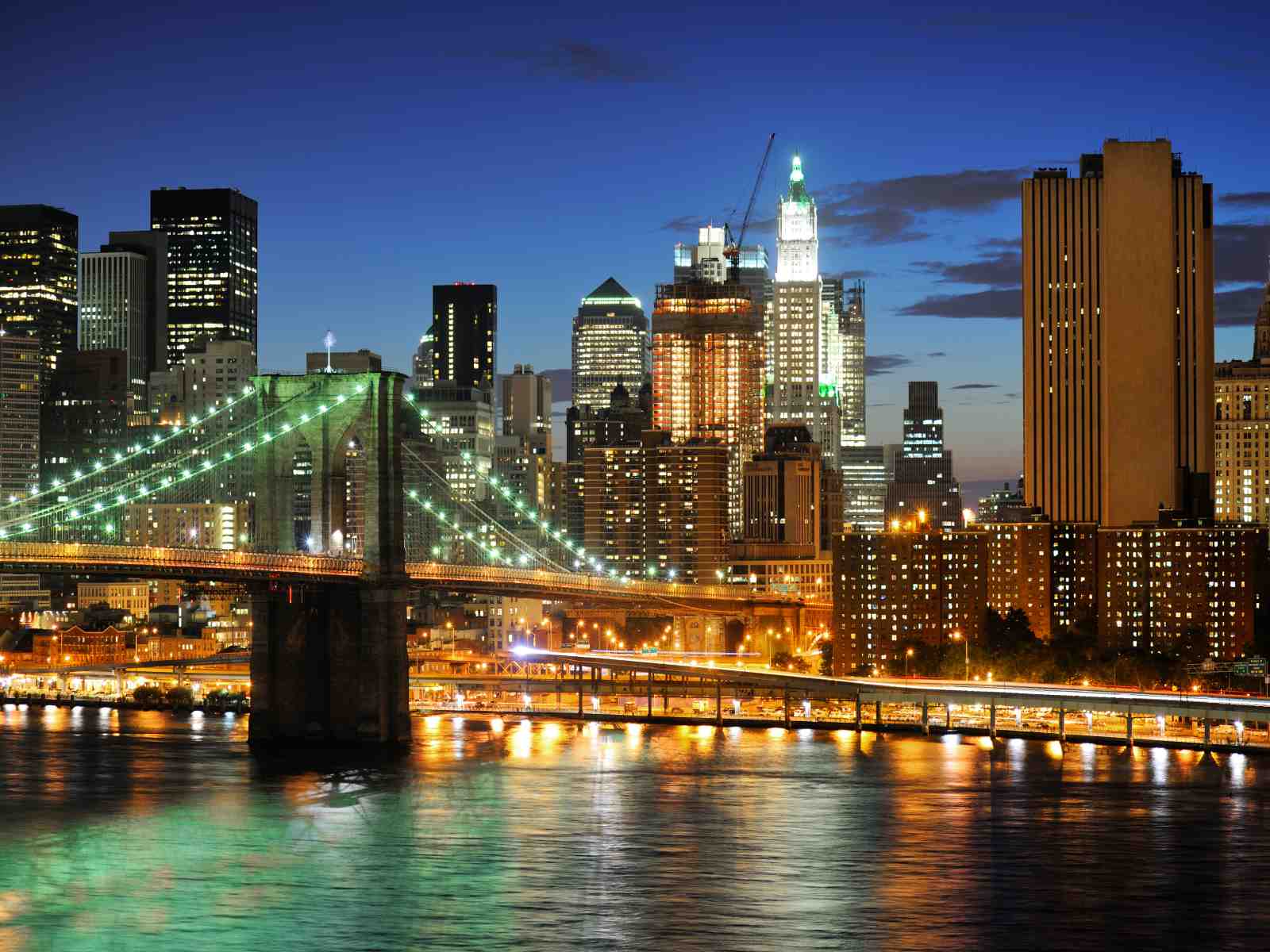New York City Skyline Brooklyn Bridge Wall Art