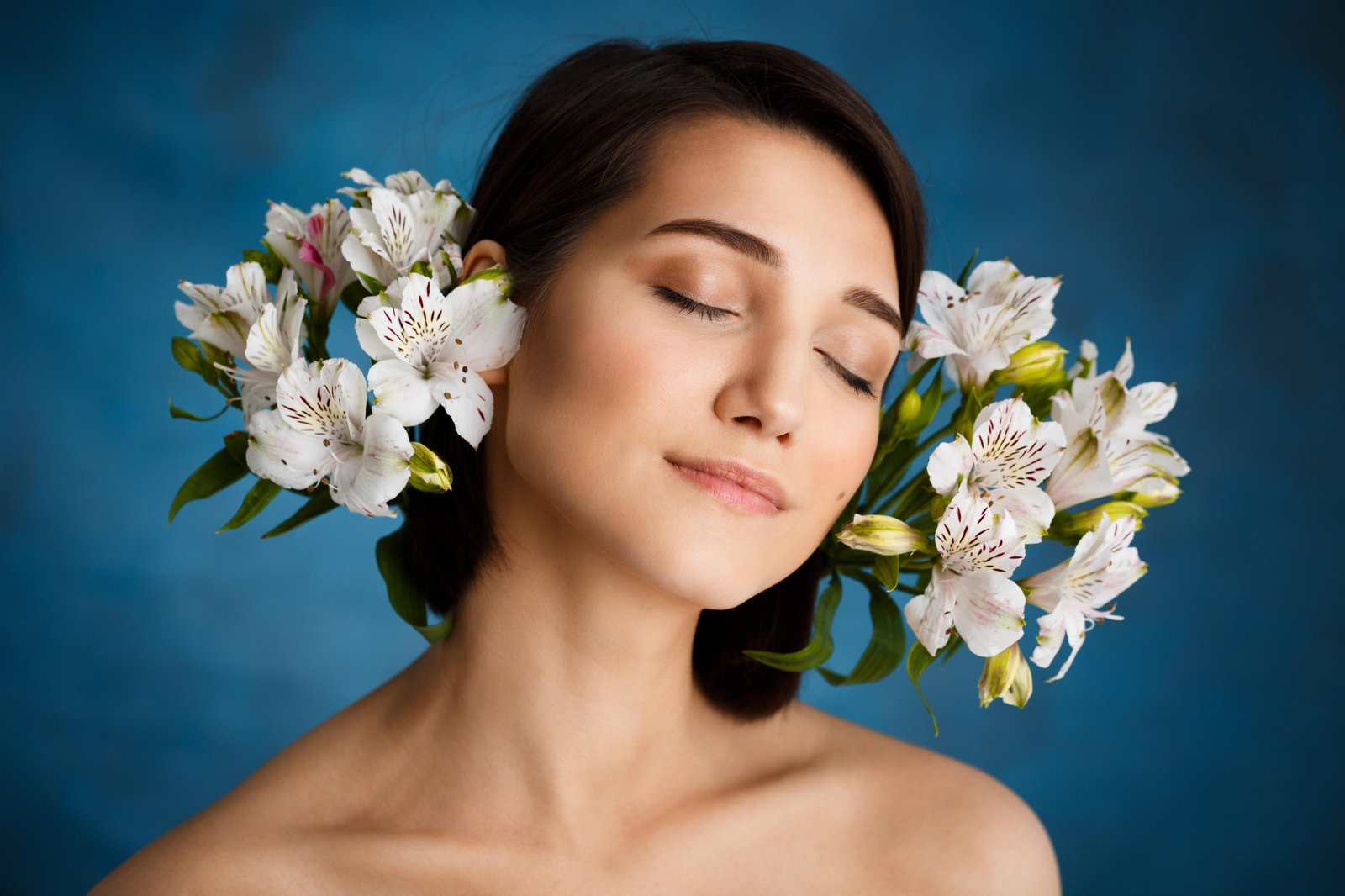 Serene Floral Portrait Wall Art