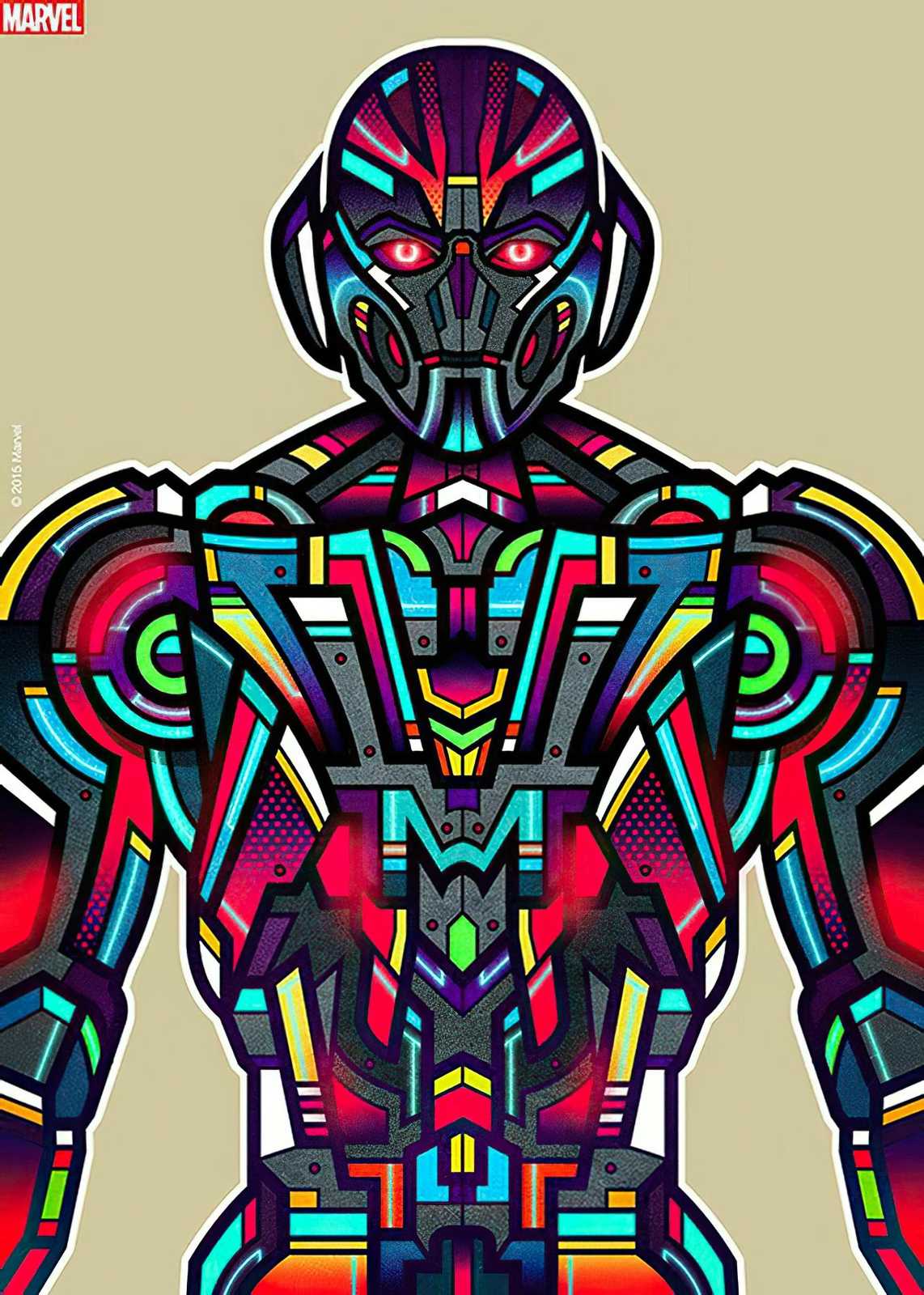 Geometric Ultron Marvel Wall Art