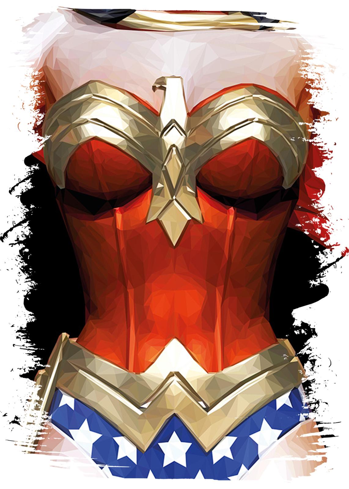 Powerful Wonder Woman Armor Wall Art