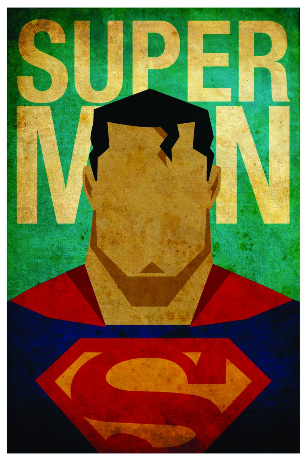 Vintage Superman Retro Comic Art Wall Art