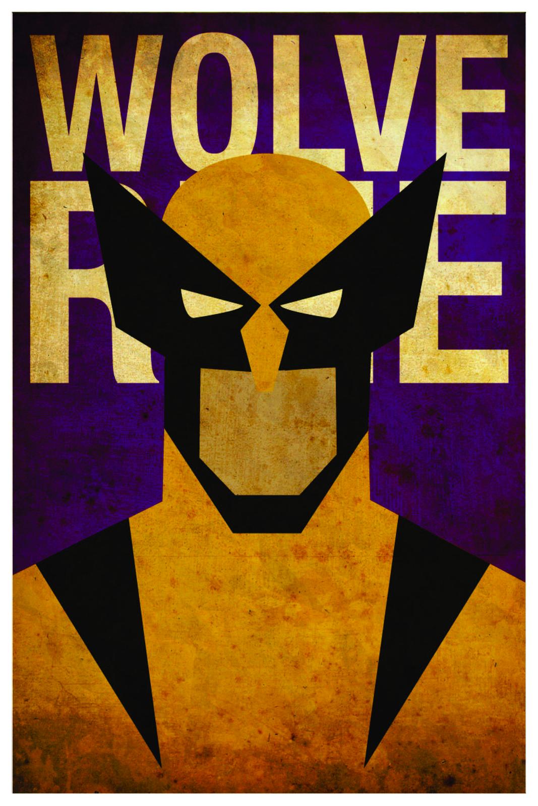 Wolverine Minimalist Pop Art Wall Art