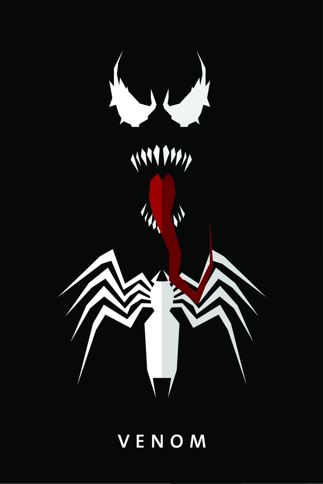 Venom Minimalist Marvel Wall Art