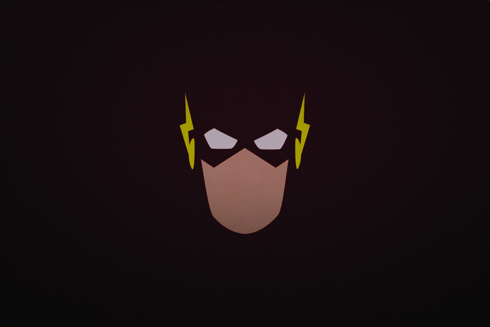 Minimalist Flash Superhero Portrait Wall Art