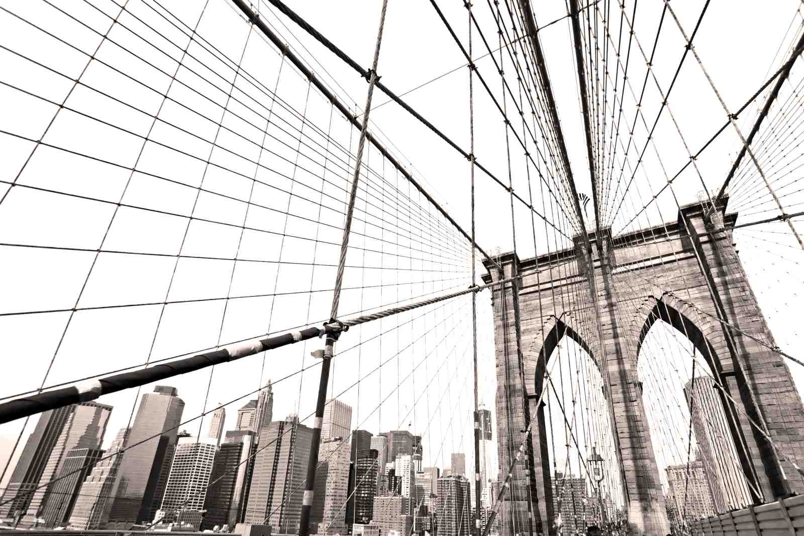 Iconic Brooklyn Bridge & NYC Skyline Wall Art
