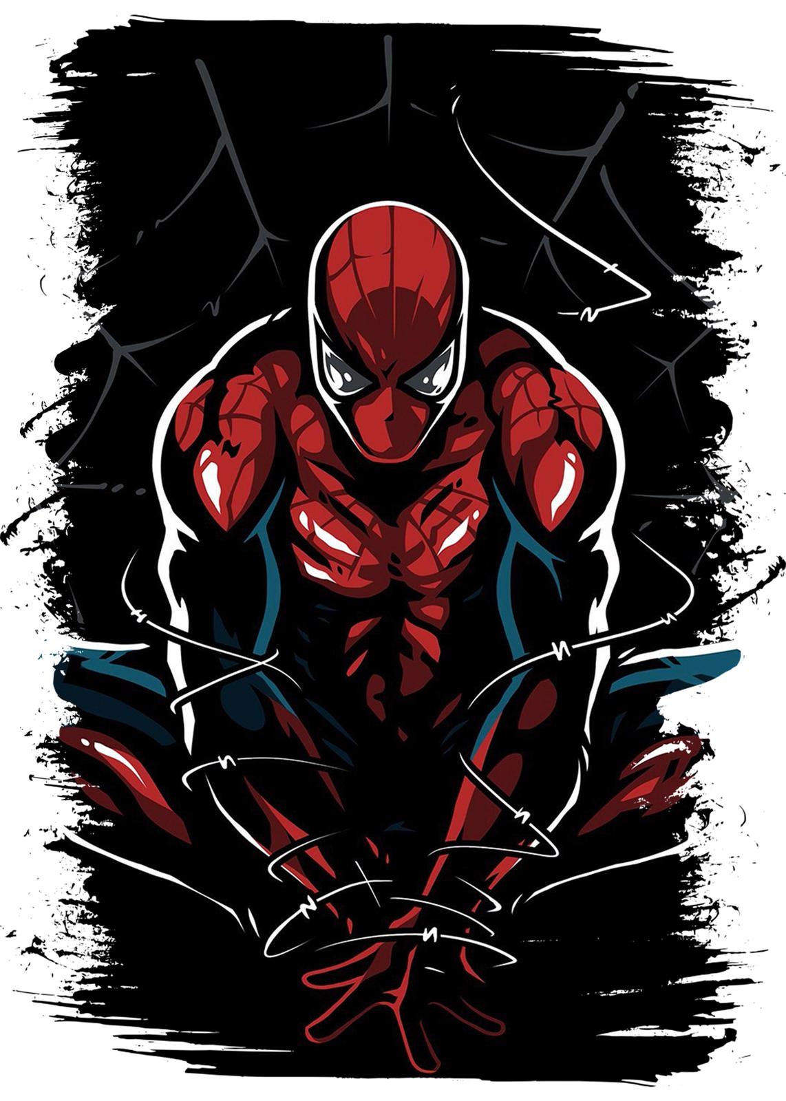 Dynamic Spider-Man Comic Style Wall Art