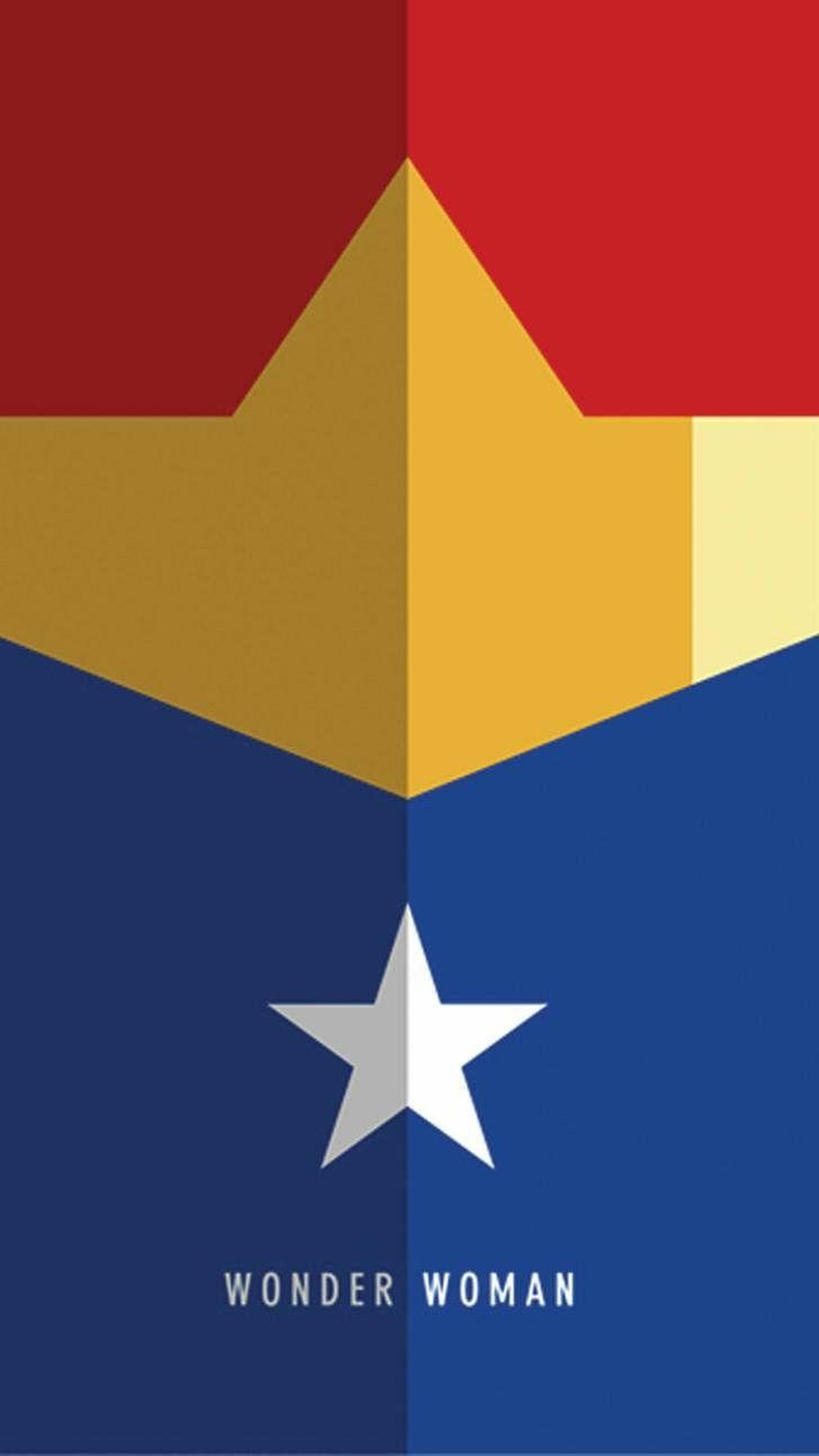 Iconic Wonder Woman Geometric Wall Art