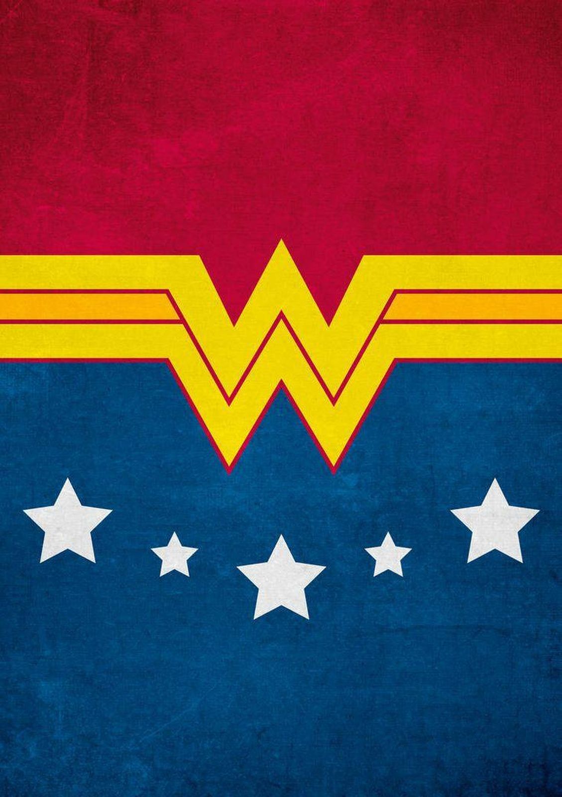 Wonder Woman Retro Logo Wall Art