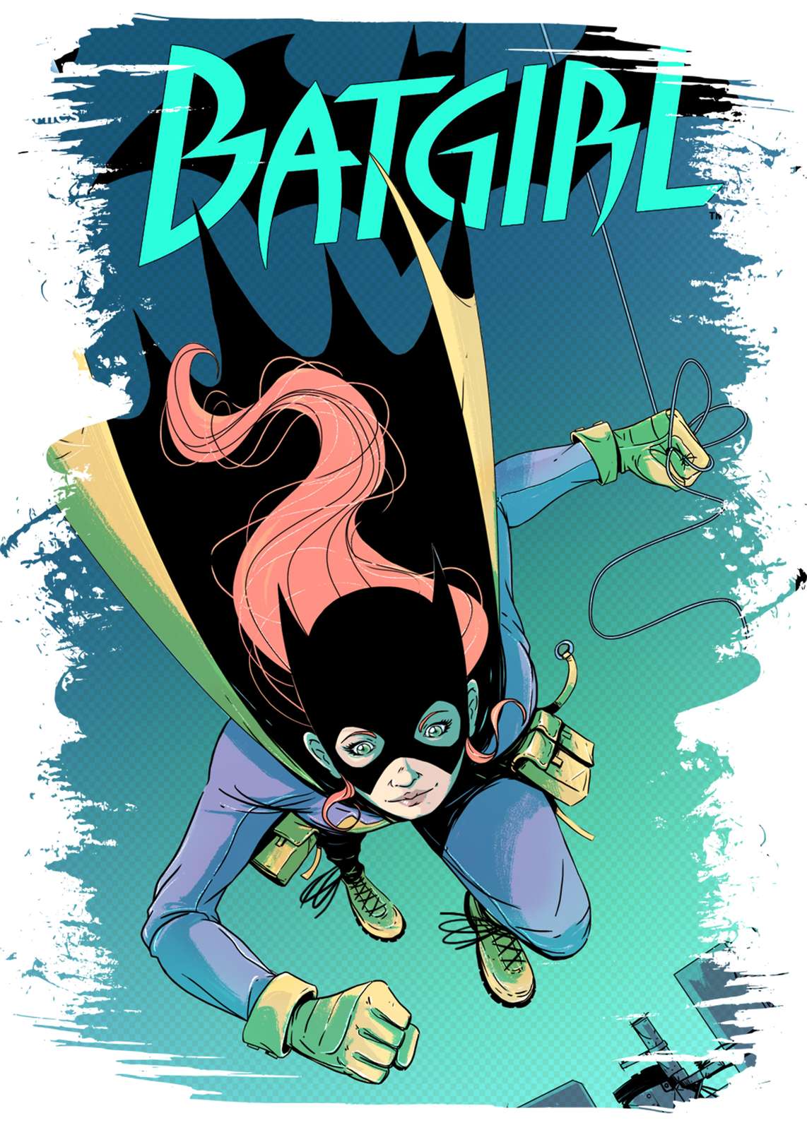 Dynamic Batgirl Action Wall Art