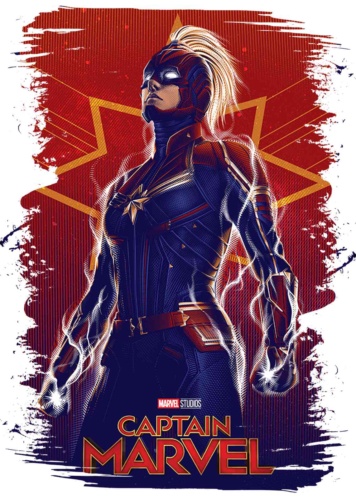 Captain Marvel Power Pose Wall Art