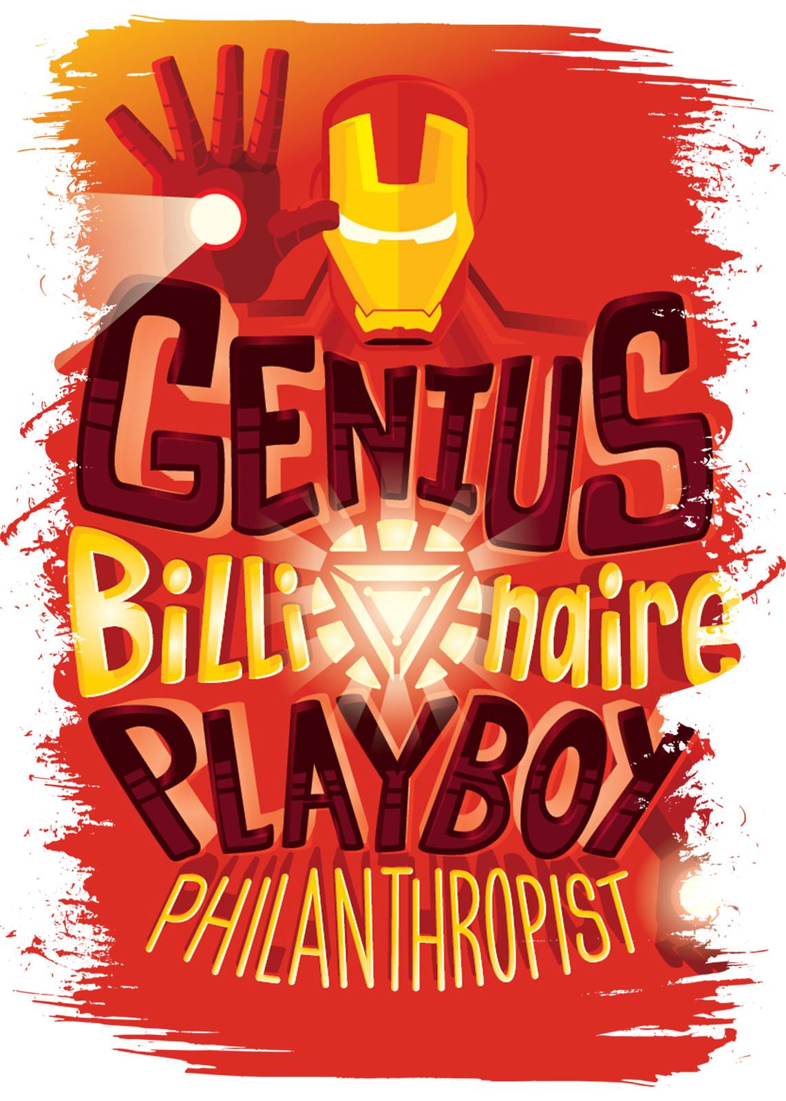 Iron Man Genius Billionaire Playboy Wall Art