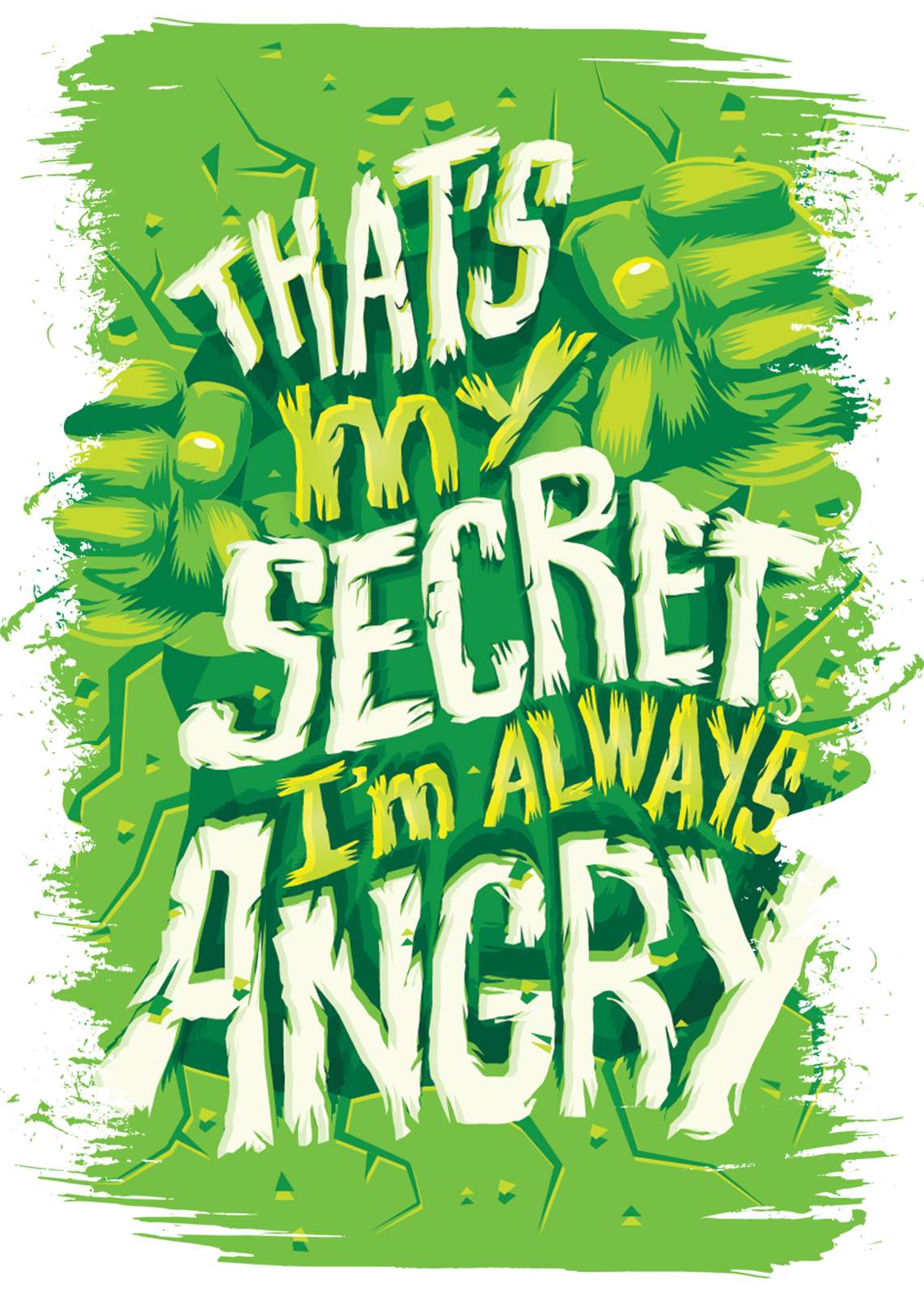 That's My Secret I'm Always Angry Wall Art