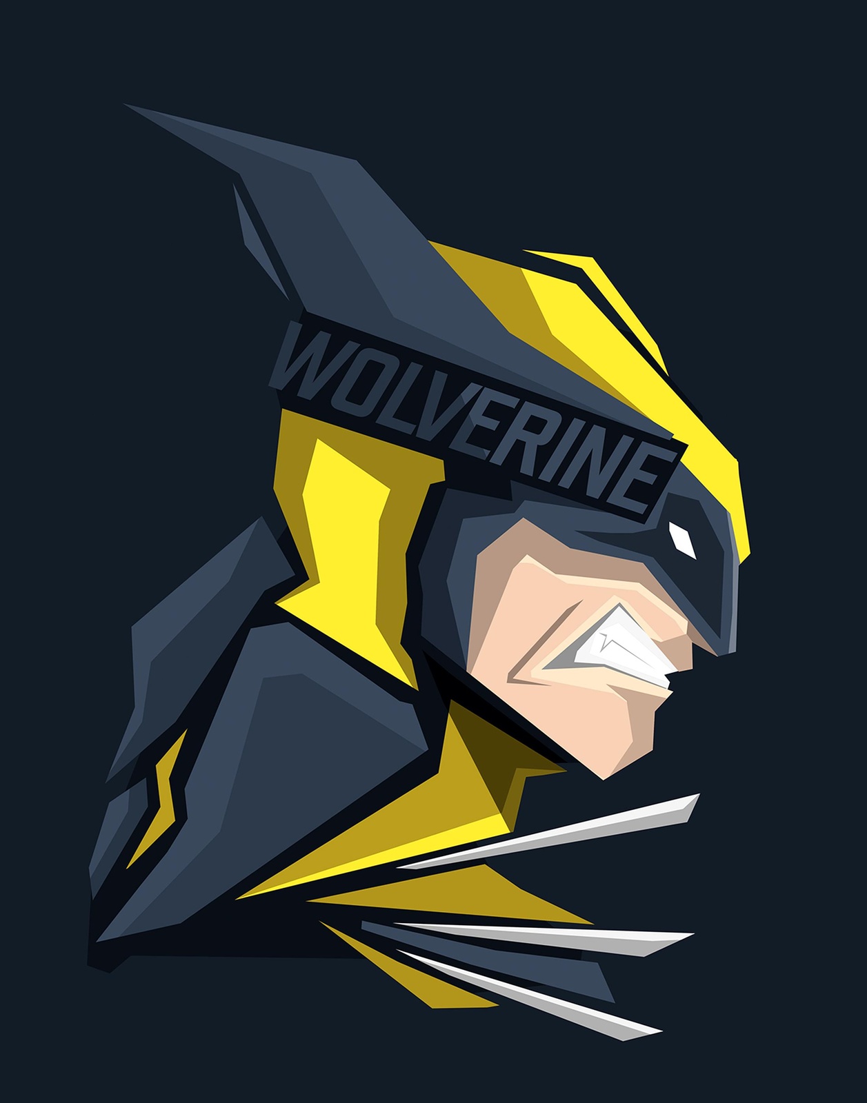 Wolverine Geometric Marvel Wall Art