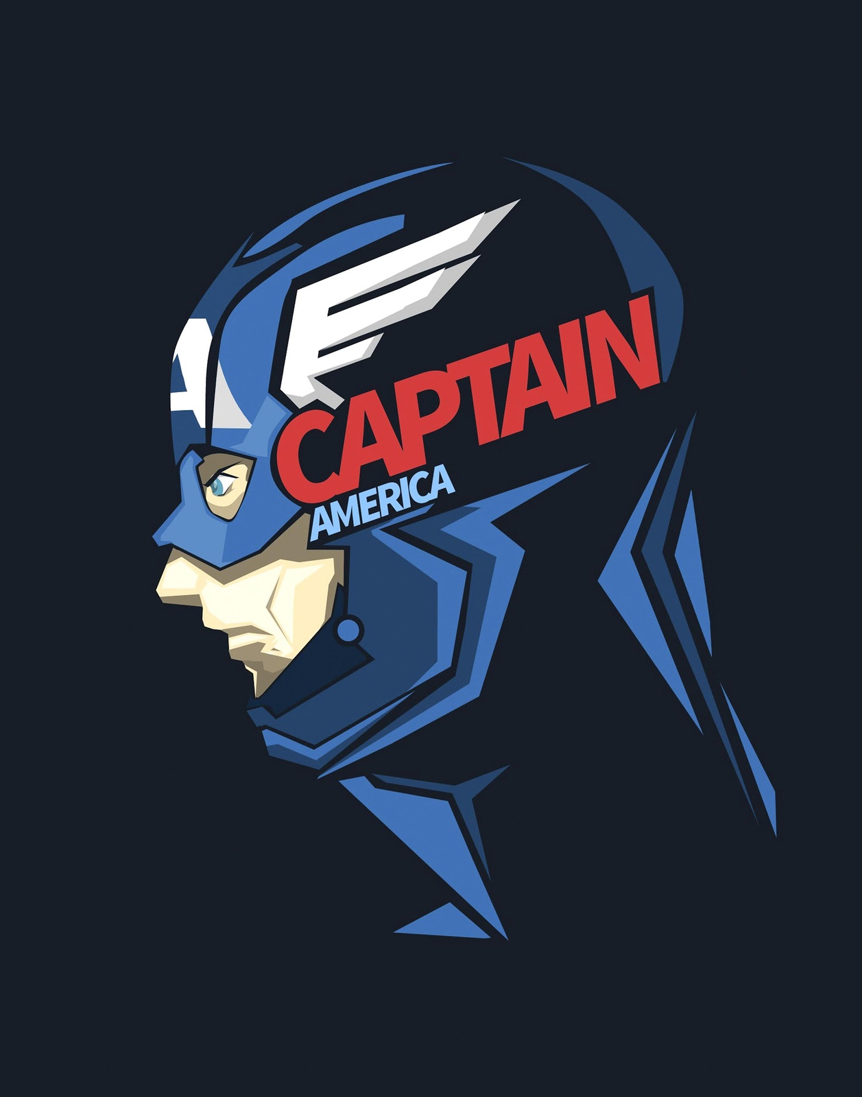 Captain America Comic Style Wall Art