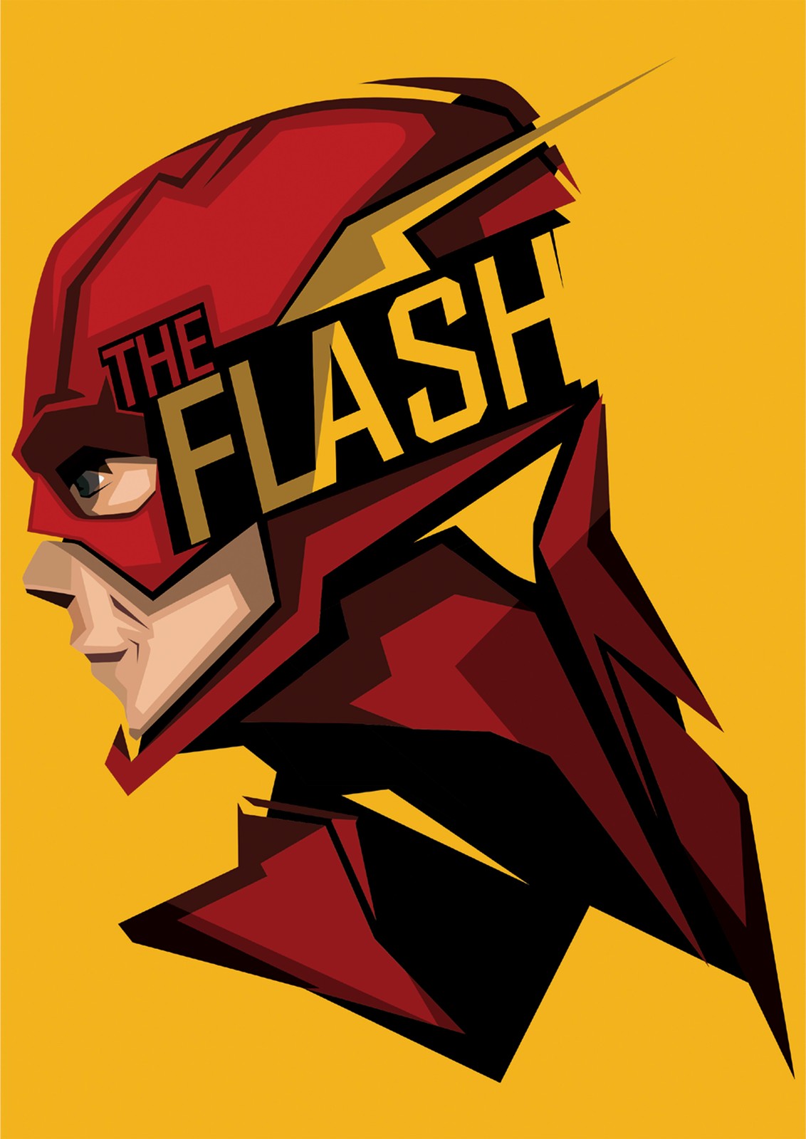 The Flash Speedster Art Wall Art