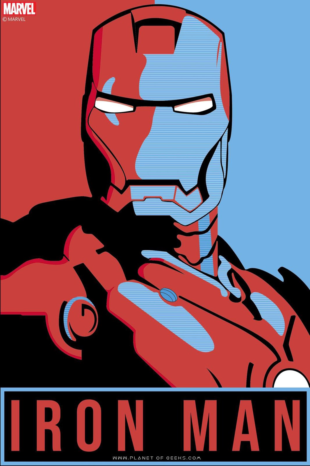 Iconic Iron Man Pop Art Wall Art