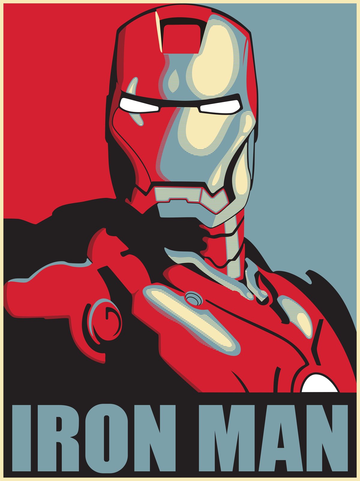 Iconic Iron Man Portrait Wall Art