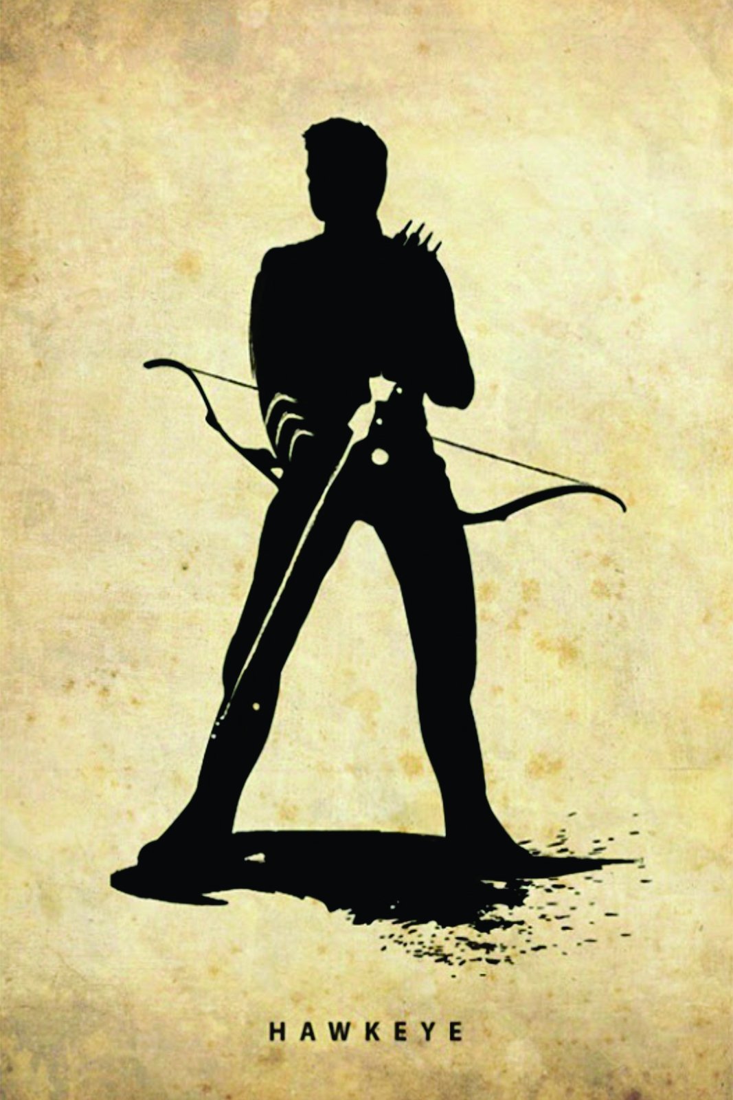 Epic Hawkeye Silhouette Wall Art