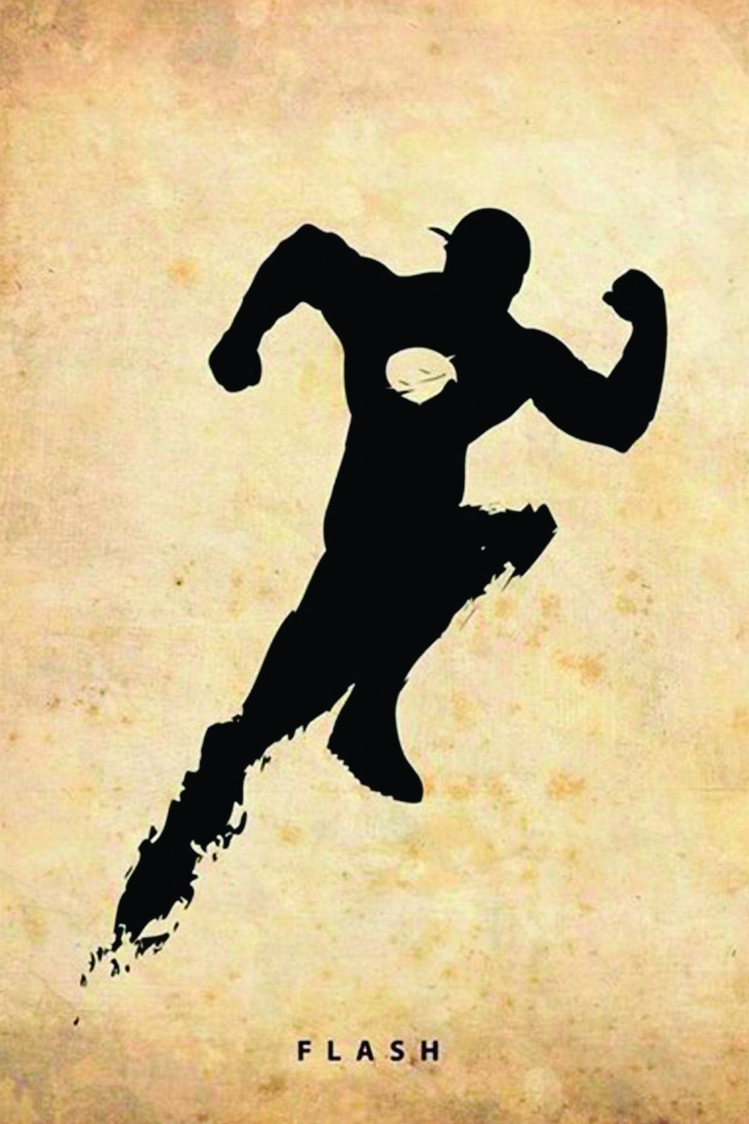 Speed Force Flash Silhouette Wall Art