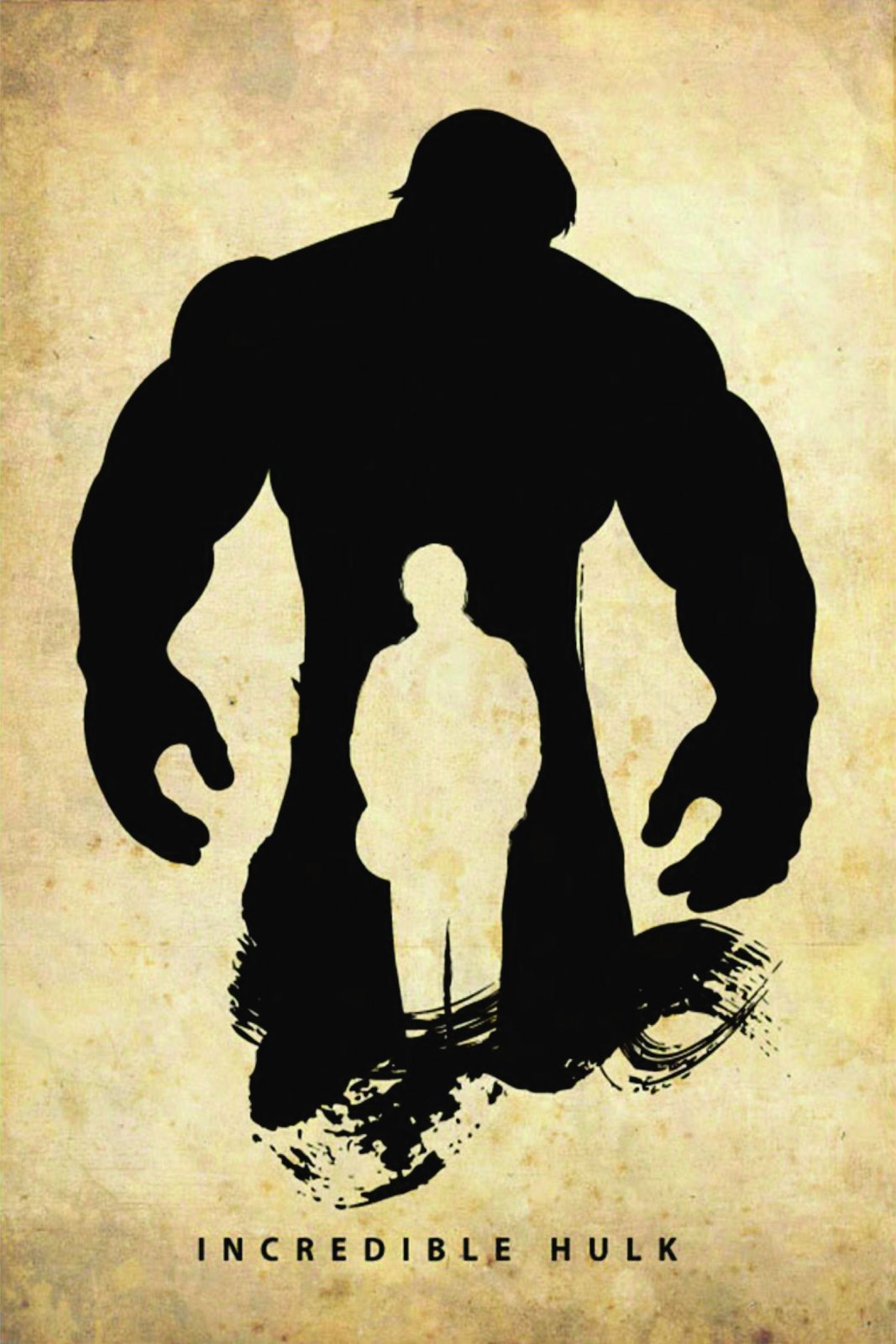 Incredible Hulk Silhouette Wall Art