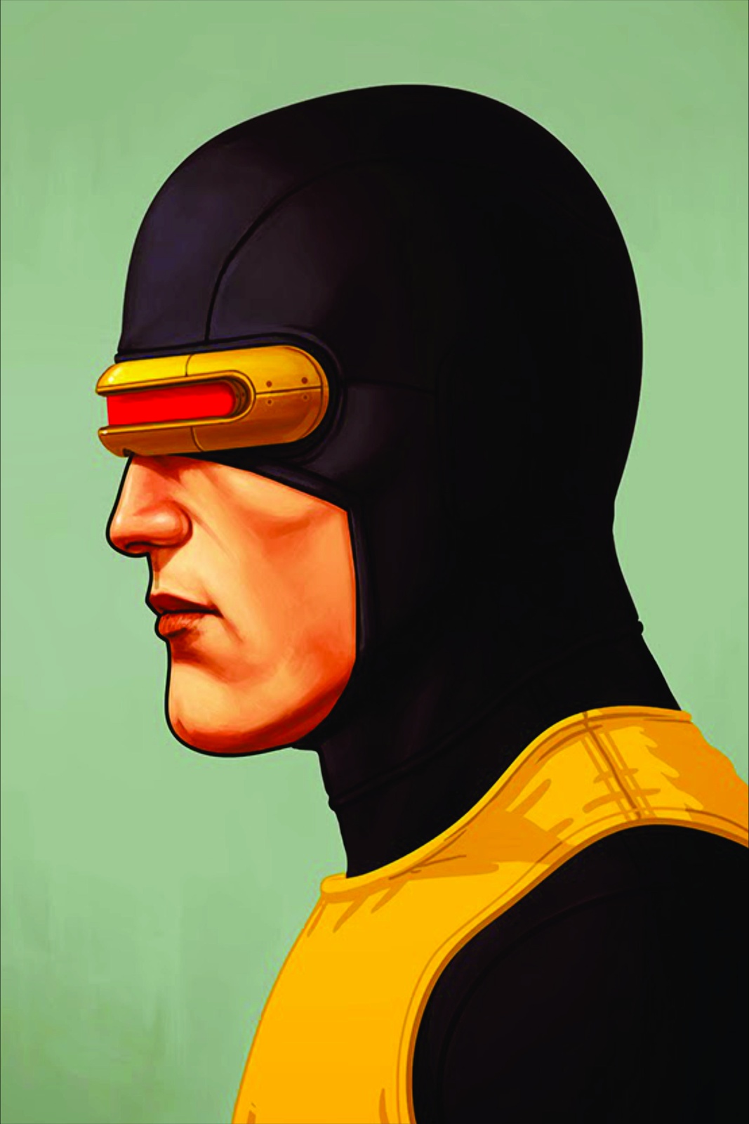 Cyclops Marvel Hero Profile Wall Art