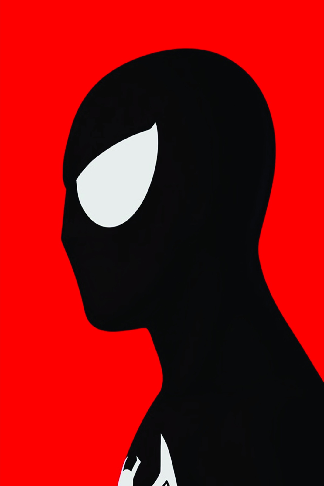Minimalist Spider-Man Black Suit Wall Art