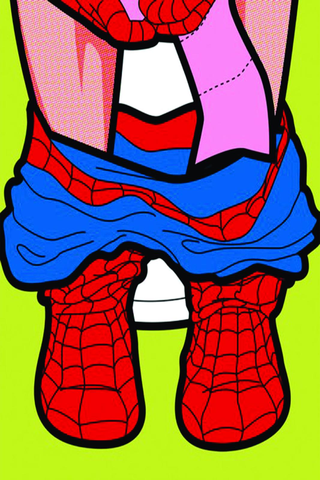 Pop Art Spider-Man Legs Wall Art