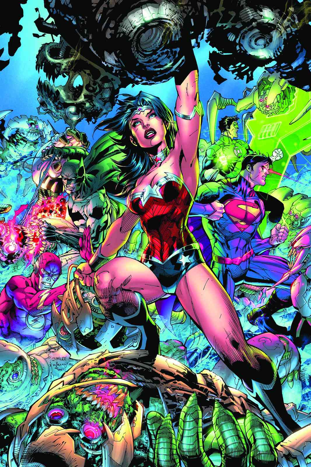Justice League Epic Battle Wall Art