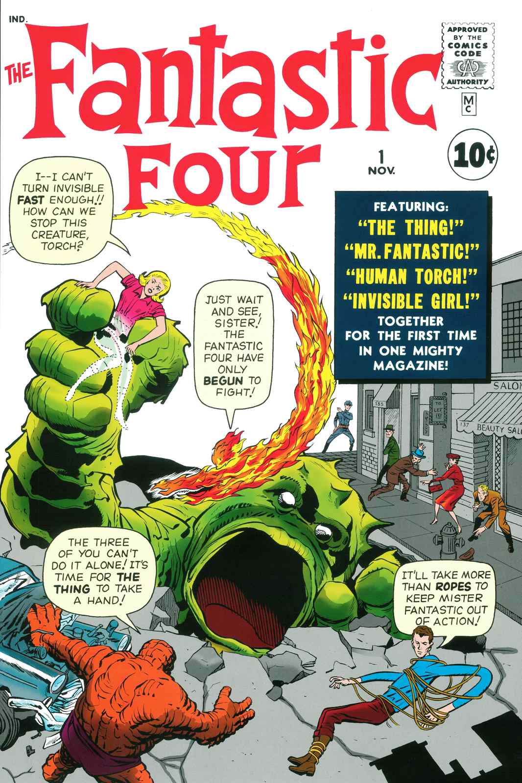 Fantastic Four Retro Comic Cover Wall Art