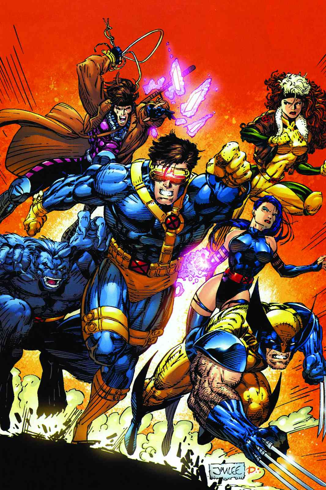 X-Men Action Ensemble Wall Art