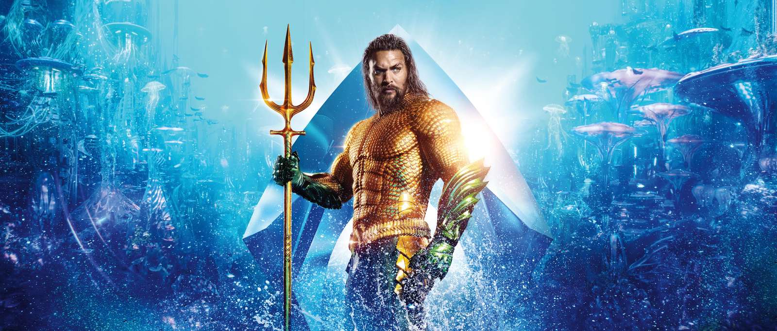 Aquaman Golden Trident Wall Art