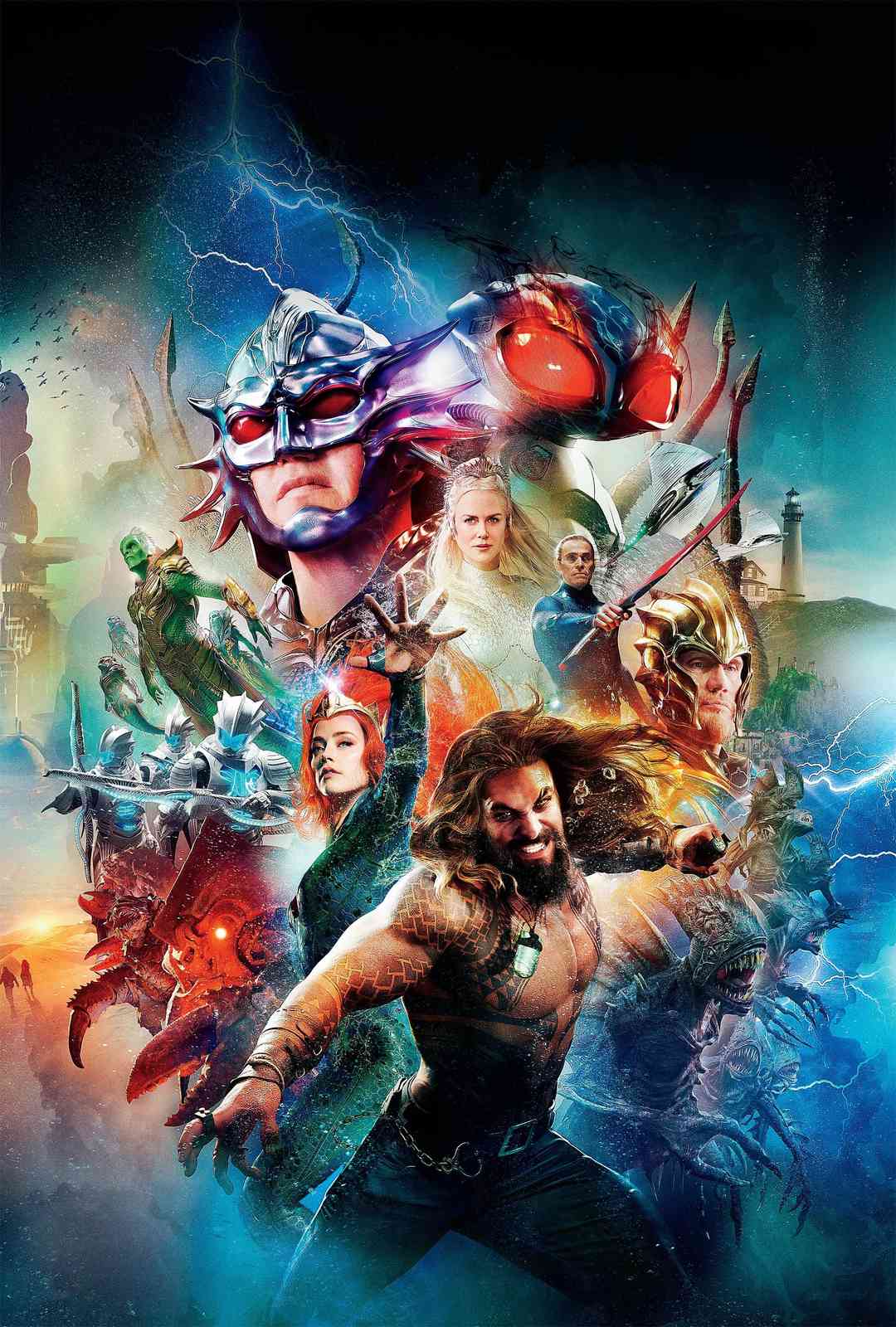 Epic Aquaman & Mera Action Wall Art