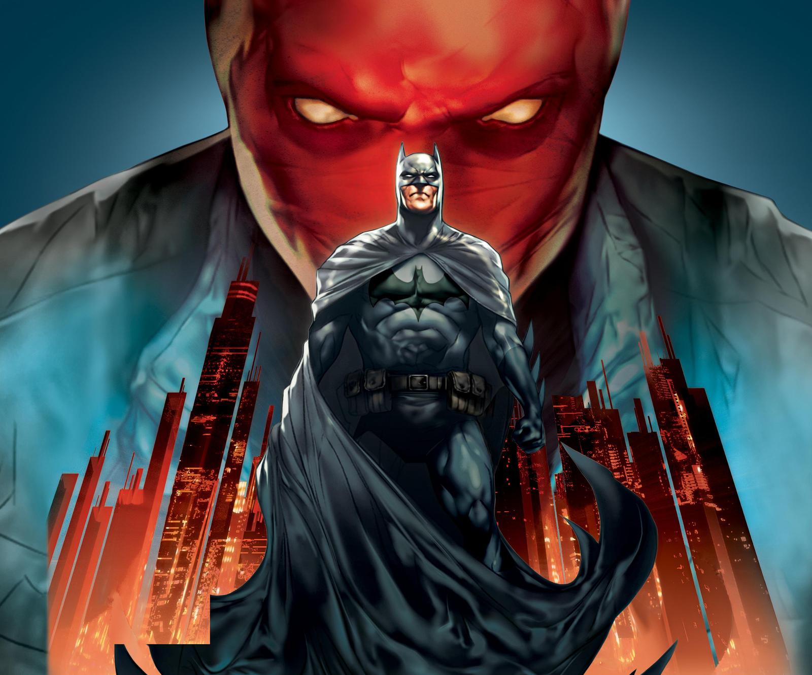 Batman vs Red Hood Epic Showdown Wall Art