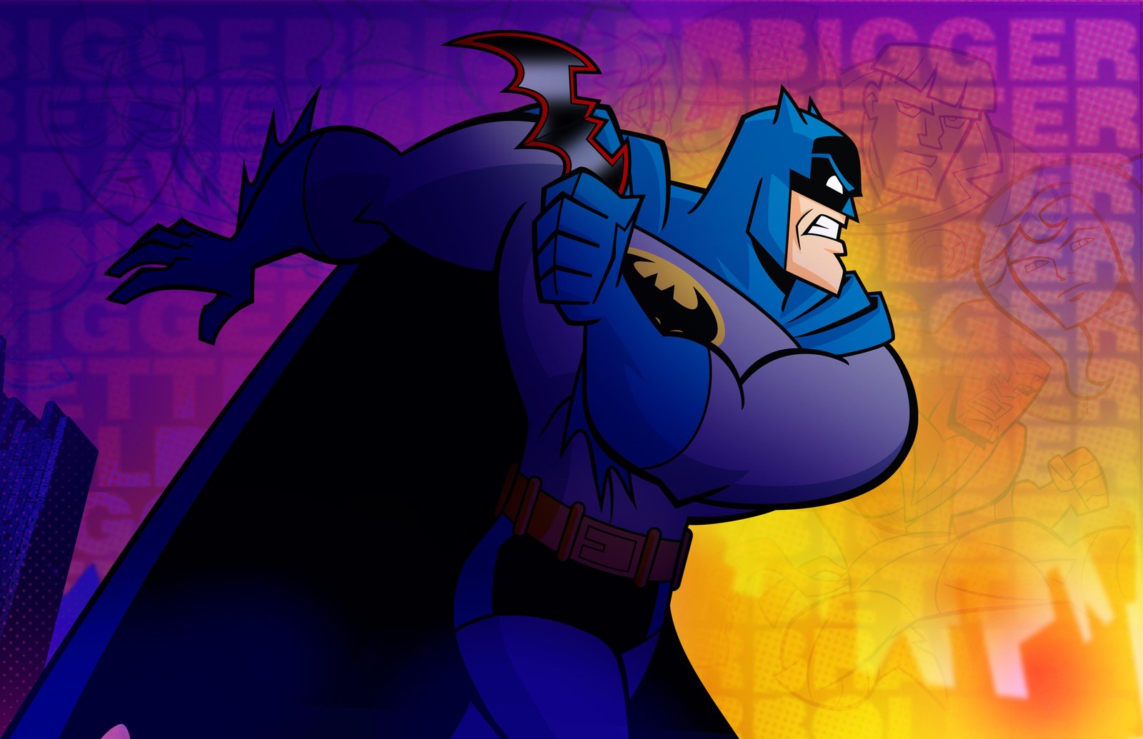 Dynamic Batman Action Wall Art