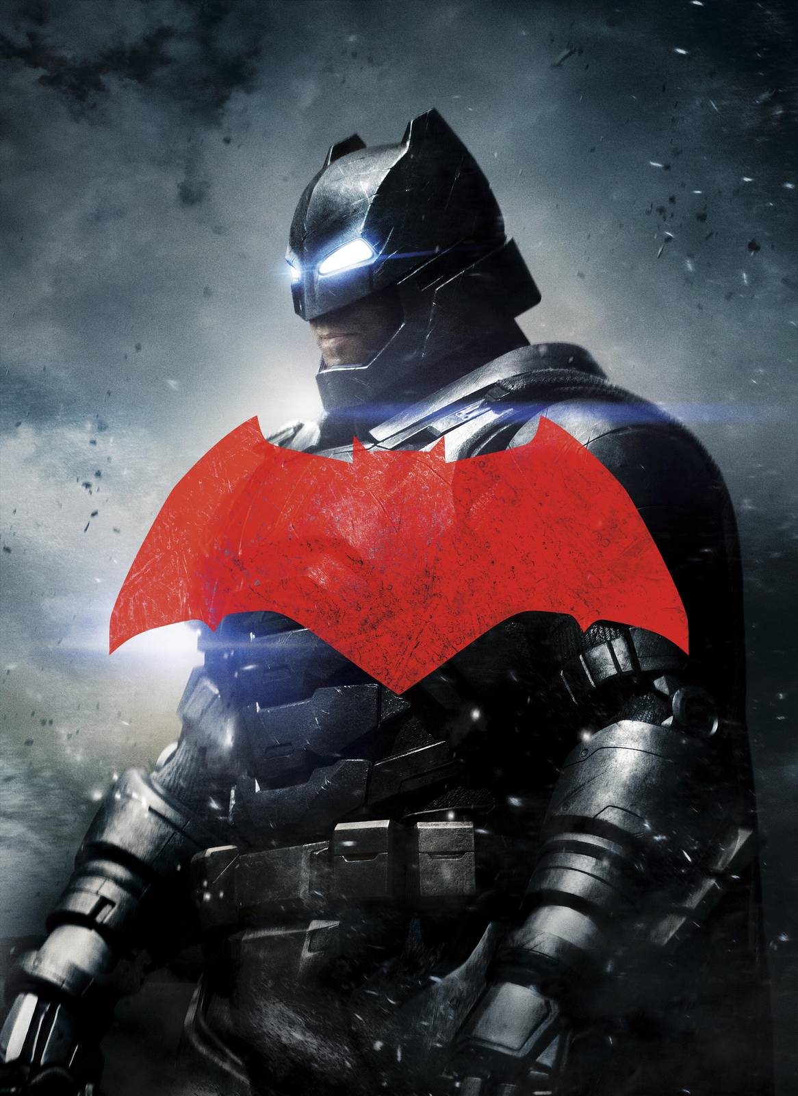 Iconic Batman Red Symbol Wall Art