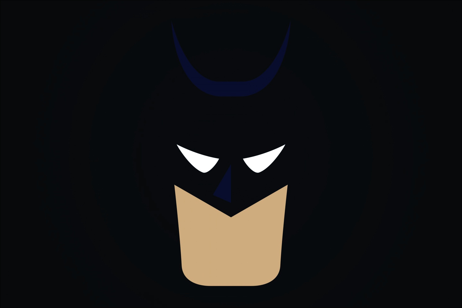 Minimalist Batman Face Wall Art