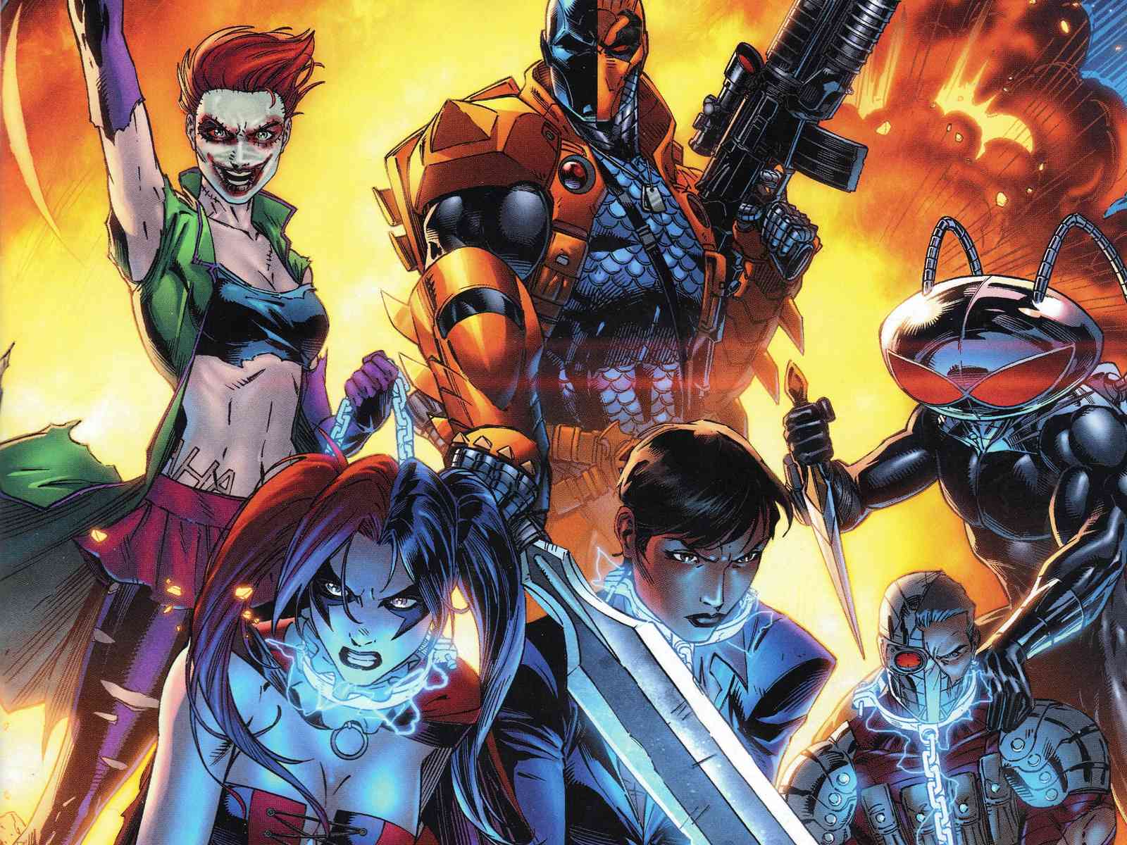DC Suicide Squad Comic Art Wall Art